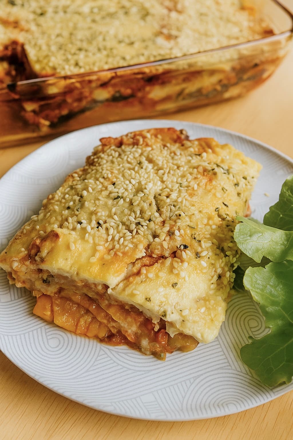 Eggplant Lasagna With Cauliflower Sauce