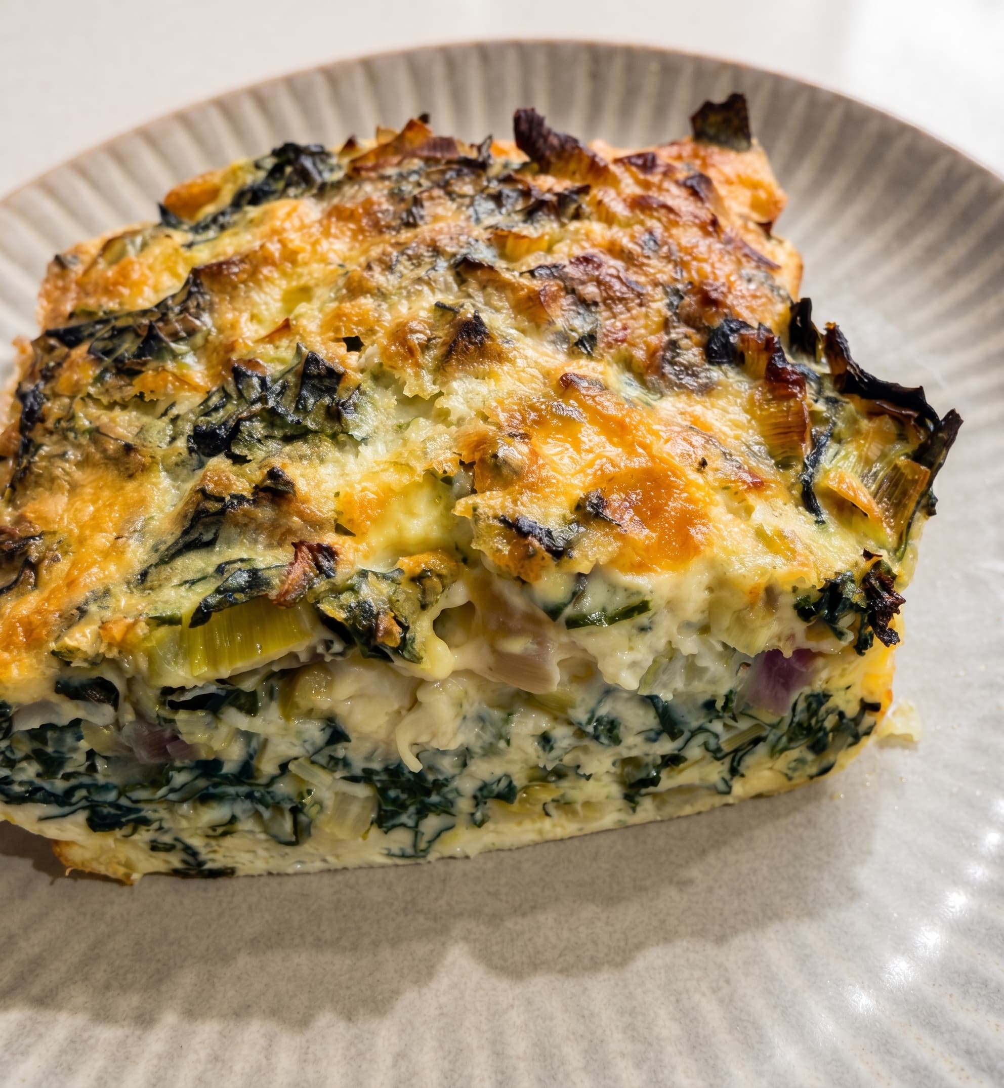 Silverbeet and Leek Frittata